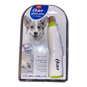 Oster Gentle Paws Nail Grinder 2 Speed Setting for Dogs and Cats White